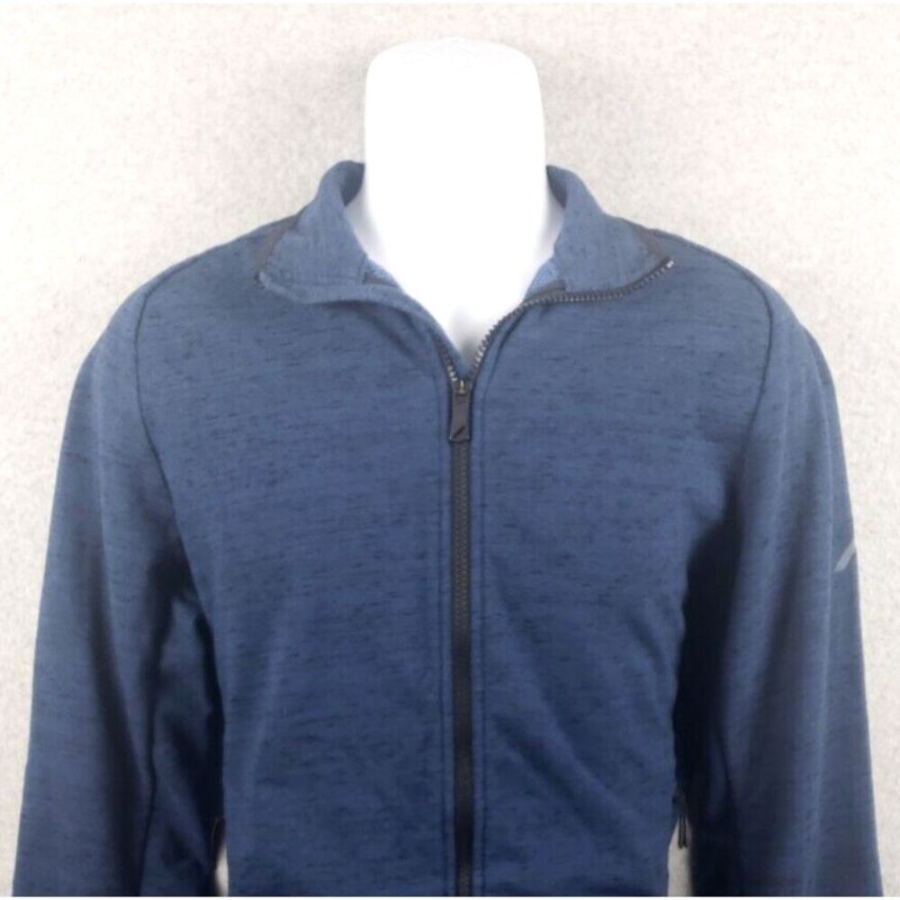 Hill‎ City Hybrid Bomber Jacket Medium Navy Blue
